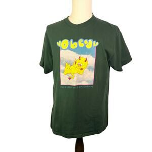 Obey Floating On A Dream Green T-Shirt streetwear size Large